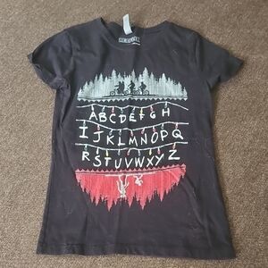 3 for $12 Next Level Apparel Black Alphabet Tee